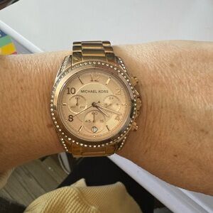 Michael Kors Gold Women's Watch 5263 with Crystal Accents